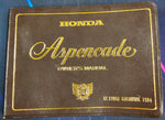 VTG 1984 Honda GL1200A Goldwing Aspencade Brown Leather Owners Manual