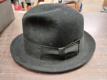 Adan Kelly VTG Wool Hat Black Fifth Avenue New York Fedora w/ Box