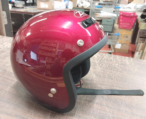 Vtg Z1R Red Gloss Large Half Motorcycle Helmet Dot ZRP-3 Vented Drifter Sport