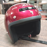 Vtg Z1R Red Gloss Large 3/4 Motorcycle Helmet Dot ZRP-3 Vented Drifter Sport