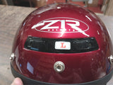 Vtg Z1R Red Gloss Large 3/4 Motorcycle Helmet Dot ZRP-3 Vented Drifter Sport