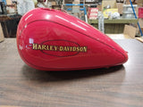 NOS Gas Tank Factory Harley custom Paint Red Decals CVO Softail Carb Heritage Fa
