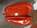 NOS Gas Tank Factory Harley custom Paint Red Decals CVO Softail Carb Heritage Fa