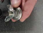 Auto Gem NOS License Plate Bolts Glass Light Up Amber