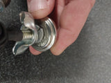 Auto Gem NOS License Plate Bolts Glass Light Up Amber