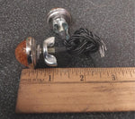 Auto Gem NOS License Plate Bolts Glass Light Up Amber