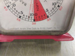 Vtg Aristo Sports Timer Stop Watch Clock Football Basketball Red Working