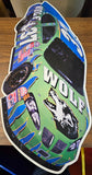 Timber Wolf Mark Green #37 Nascar Metal Tin Race Car Mancave Sign 23x14