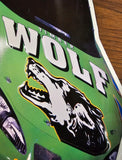 Timber Wolf Mark Green #37 Nascar Metal Tin Race Car Mancave Sign 23x14