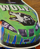 Timber Wolf Mark Green #37 Nascar Metal Tin Race Car Mancave Sign 23x14