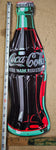 VTG Coca Cola Soda Metal Tin Sign 3D Embossed 21x6 Diner Garage Kitchen Diet Cok