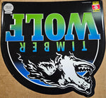 VTG 1999 Timber Wolf Chewing Tobacco Metal Tin 17"x18" Store Advertising Sign
