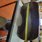 NOS Harley Honda Yamaha Custom Chopper 12 1/2" Rear Roller Fender 15 Gauge Steel