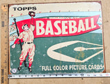 2006 TOPPS Baseball Picture Card Metal Tin Mancave 16.5"x12" Sign 1950s Retro