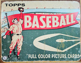 2006 TOPPS Baseball Picture Card Metal Tin Mancave 16.5"x12" Sign 1950s Retro