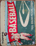 2006 TOPPS Baseball Picture Card Metal Tin Mancave 16.5"x12" Sign 1950s Retro