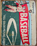 2006 TOPPS Baseball Picture Card Metal Tin Mancave 16.5"x12" Sign 1950s Retro