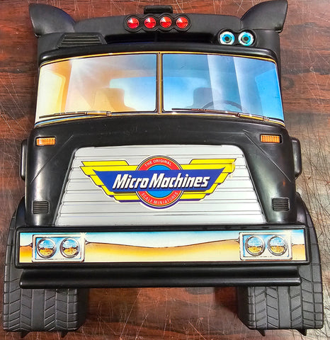 VTG 1988 Micro Machines Galoob Semi Truck 52 Toy Car Collector Carrying Case