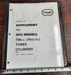 Triumph Factory Workshop Owners Repair Service Book Manual 1973 Trident T150V