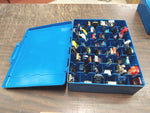 Hot Wheels Mattel 48 Piece Blue Carry Case Cars Trucks Kids Toys Collectibles
