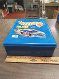 Hot Wheels Mattel 48 Piece Blue Carry Case Cars Trucks Kids Toys Collectibles