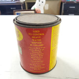 VTG Empty Firma-Plug Red Yellow Tin Can Collectible Wall-Firma INC. Original Tag