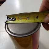 VTG Empty Firma-Plug Red Yellow Tin Can Collectible Wall-Firma INC. Original Tag