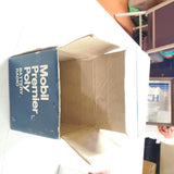 VTG Red White Bl Mobil Oil Premier Poly 9 volt Mini Battery Radio Ori Box 3324F