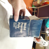 VTG Red White Bl Mobil Oil Premier Poly 9 volt Mini Battery Radio Ori Box 3324F