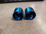 78-035 Blue 11/16 " Spark Plug Covers Evolution Sportster 1986^ Harley XL Bagger