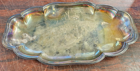 VTG Gorham Newport Silver Plate Heritage YB10 Bread Serving Tray Fluted