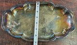 VTG Gorham Newport Silver Plate Heritage YB10 Bread Serving Tray Fluted