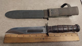 Vintage Ka-Bar USN MKN Sheath Fighting Knife Scabbard Nord 4723 BM Hunting Blade