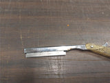 Wreck Hair Sharpener E Weck Co L1C1 NY USA Gold Sparkles Handle Straight Razor