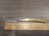 Wreck Hair Sharpener E Weck Co L1C1 NY USA Gold Sparkles Handle Straight Razor