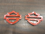 Gold CVO Gas Tank Emblems Badges Stickers Harley Davidson Bar Shield 3 1/2" Pr