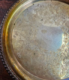 VTG WM Rogers 870 12" Chip/Dip Ornate Serving Platter Plate Silver Plated