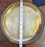 VTG WM Rogers 870 12" Chip/Dip Ornate Serving Platter Plate Silver Plated