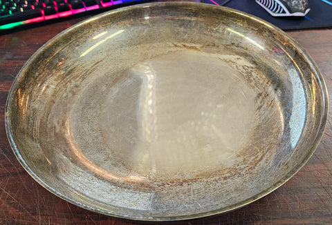 Vintage WM Rogers Serving Bowl on Pedestal Silver-Plated Silver Décor