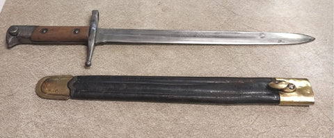 BEHR 180 2 Blade Bayonet Fixed Knife Scabbard WW2 Italian Military