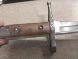 BEHR 180 2 Blade Bayonet Fixed Knife Scabbard WW2 Italian Military