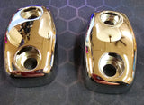 OEM Harley Davidson Softail Night Train NOS Chrome Handlebar Riser Cap Pair