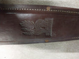Vtg 12' Sword Knife Sheath Stamped Tooled Deer Vintage Belt Pouch