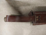 Vtg 12' Sword Knife Sheath Stamped Tooled Deer Vintage Belt Pouch