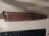Vtg 12' Sword Knife Sheath Stamped Tooled Deer Vintage Belt Pouch