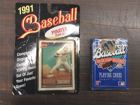 1991 Pirates Baseball Trading Cards Team Set w/ Deck All Star Playing Cards