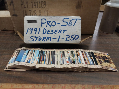 Pro Set 1991 Desert Storm-1-250 Educational Collectible Cards w/Box