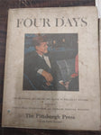 Vtg Four Days Book Death President Kennedy Pittsburgh Press Extra Clippings