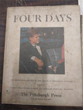 Vtg Four Days Book Death President Kennedy Pittsburgh Press Extra Clippings