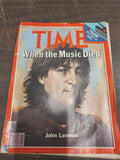Vtg Time Magazine John Lennon December 22, 1980 Reading History Music Died